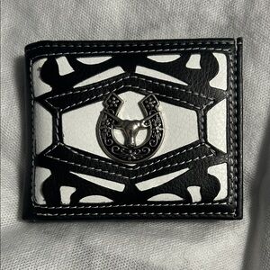 Tems Collection horseshoe design wallet handcrafted western BI-FOLD New